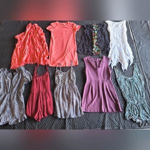 Lot of 19 Designer Dresses + Rompers A&F, Hollister, French Connection, Express,